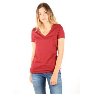 Tommy Hilfiger dámské červené tričko - L (651)